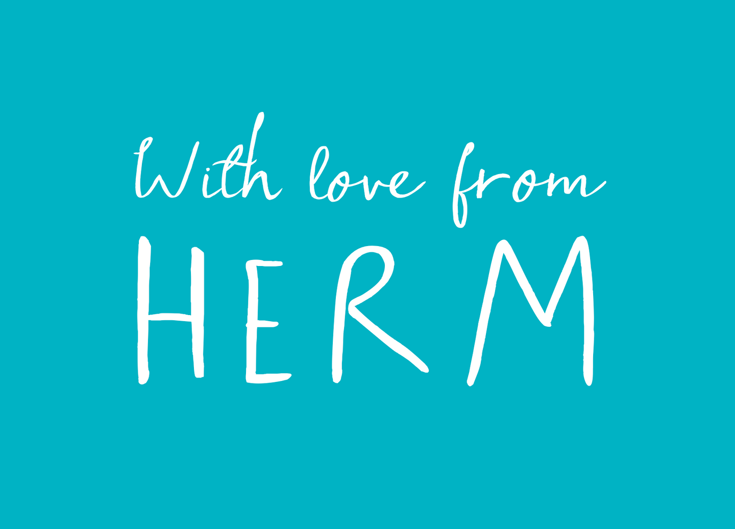 Herm personal message card